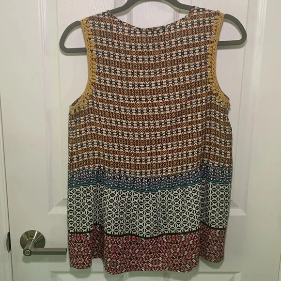 Ranna Gill boho colorful sleeveless top size small - Picture 4 of 7